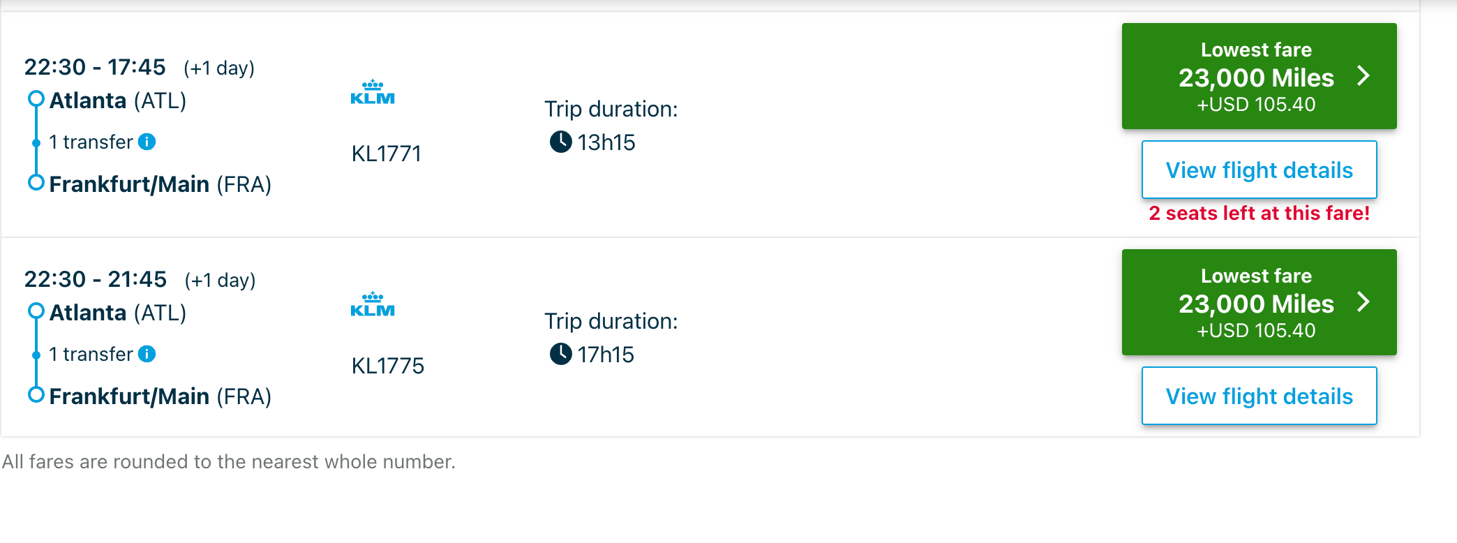 Flying Blue flight deals from KLM