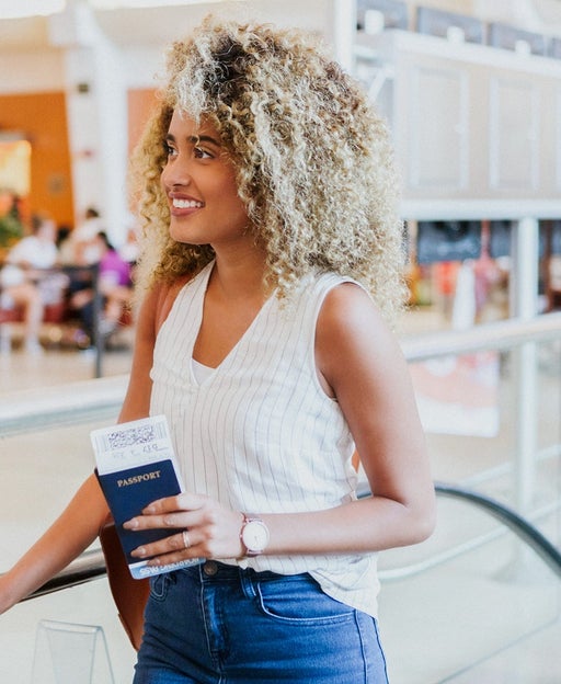 Woman at the airport