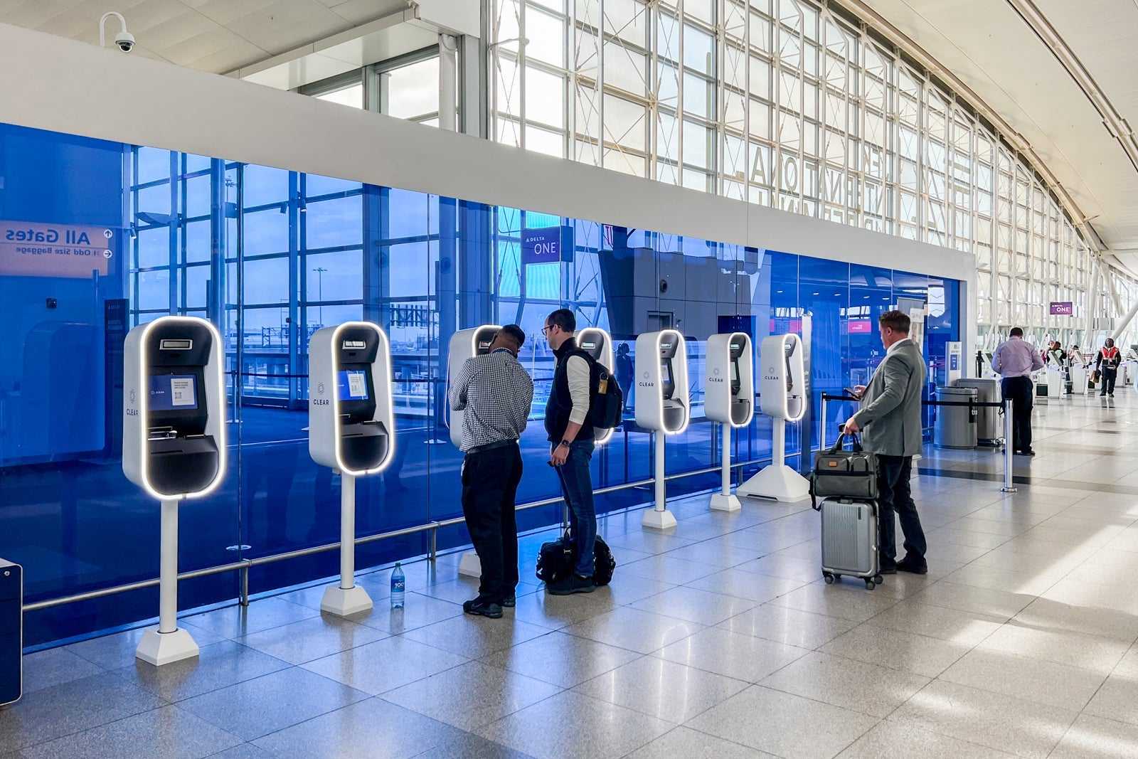Clear kiosks at JFK