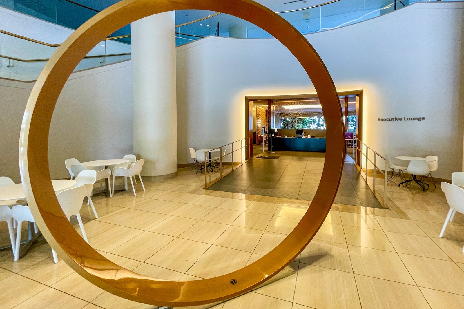 Entrance to the Executive Lounge at the Hilton Tokyo Bay in Japan