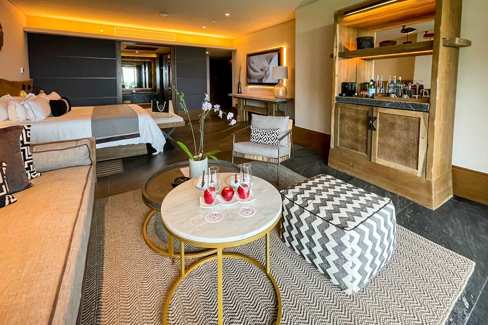 Signature Suite sitting area at Secrets Impression Moxche Playa del Carmen