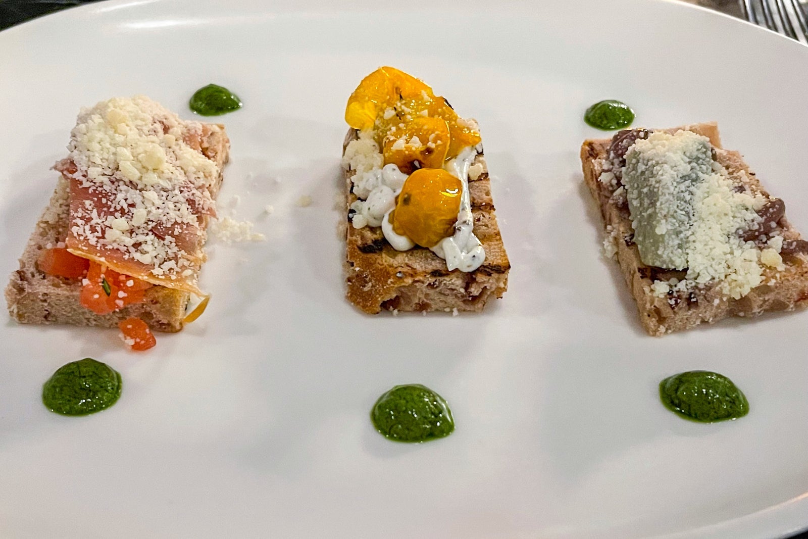 Bruschetta at Allora Secrets Impression Moxche Playa del Carmen