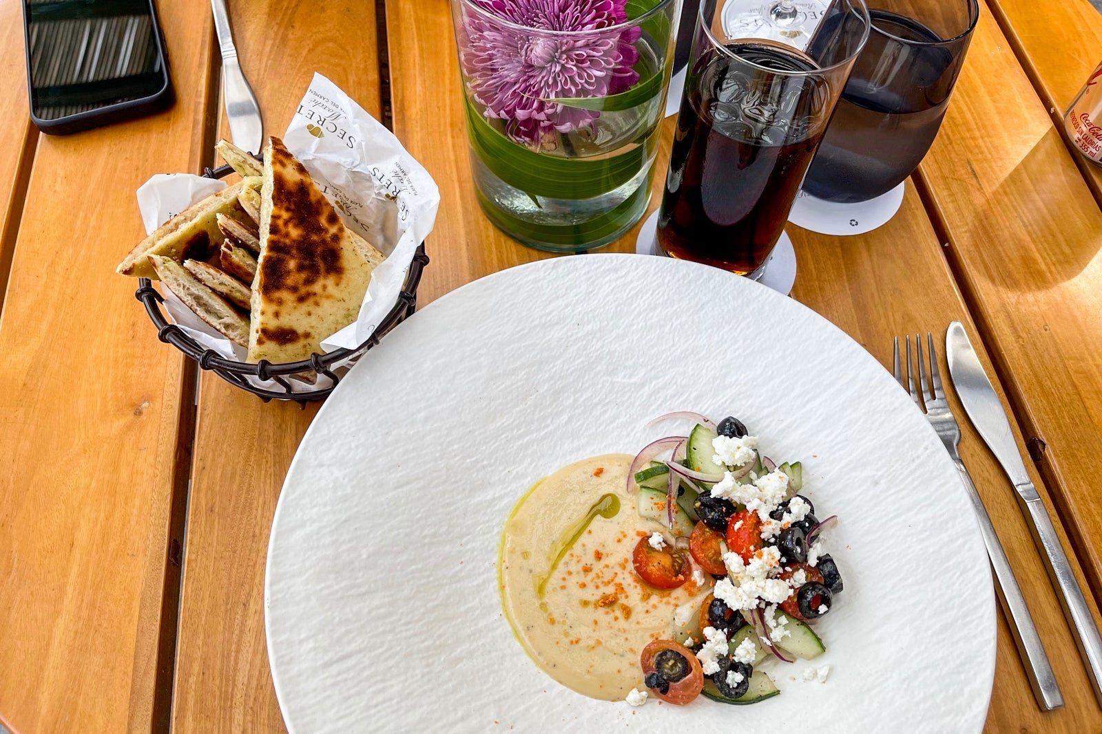 Hummus at Ciele - Secrets Impression Moxche Playa del Carmen