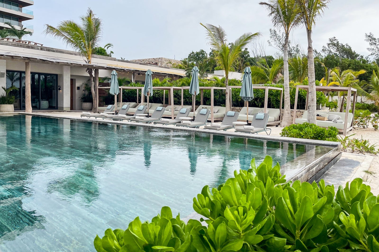 Seaside Beach Club pool at Secrets Impression Moxche Playa del Carmen