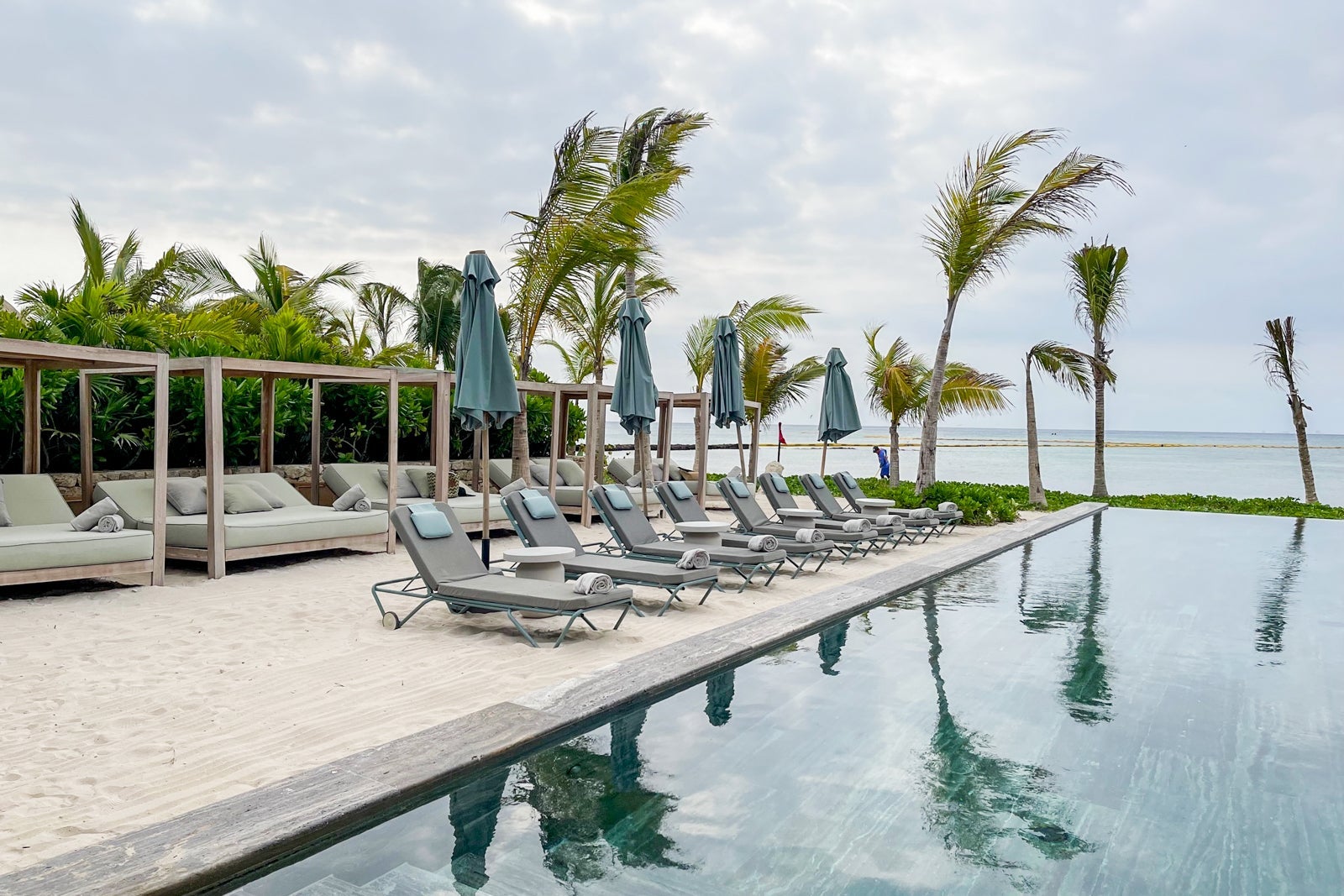 Seaside Beach Club pool at Secrets Impression Moxche Playa del Carmen