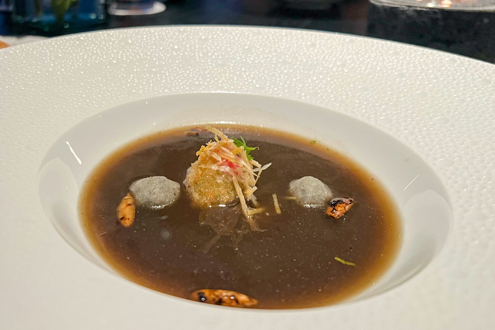 Mushroom soup. Teodoro at Secrets Impression Moxche