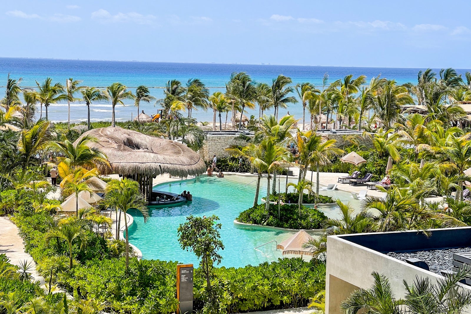 Pool and swim-up bar at Secrets Moxche Playa del Carmen