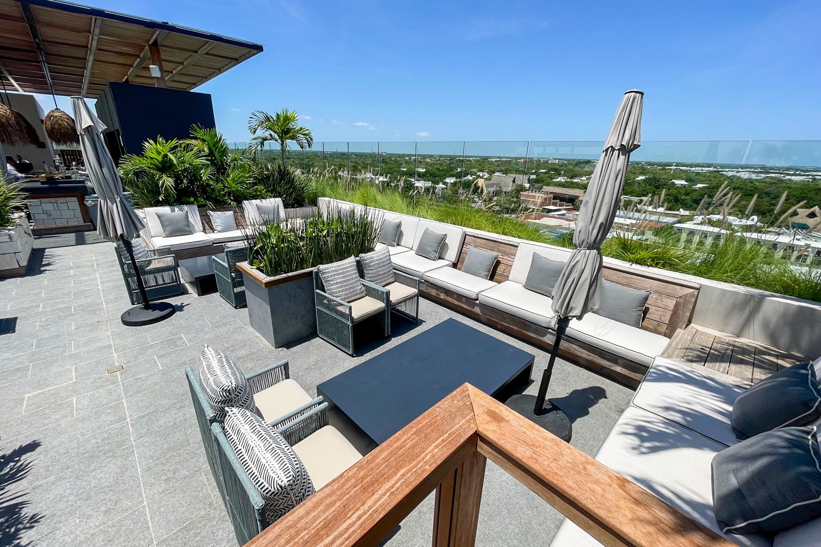 seating at Secrets Impression Moxche rooftop