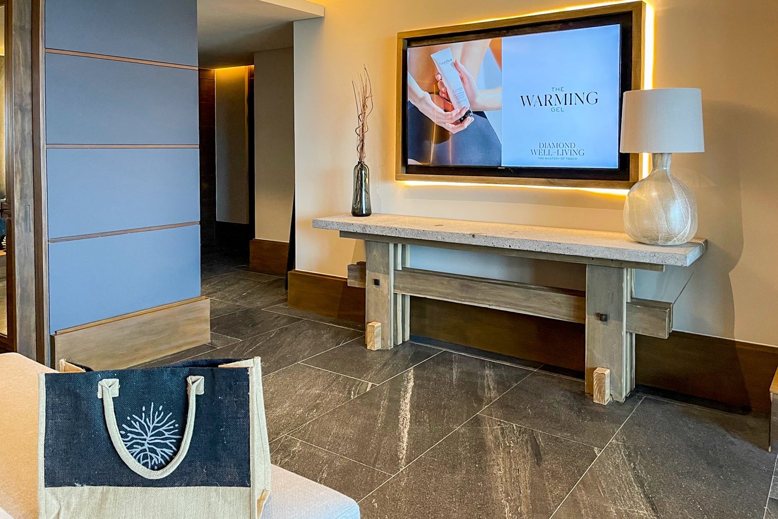 TV in Signature Suite Ocean View at Secrets Impression Moxche Playa del Carmen