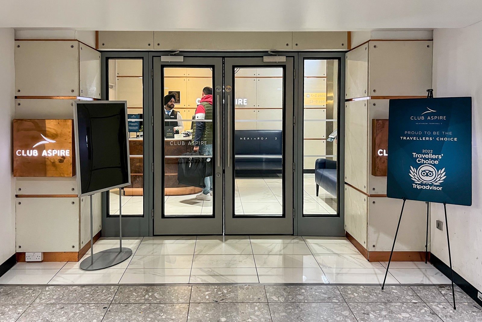 Aspire Lounge at London Heathrow.