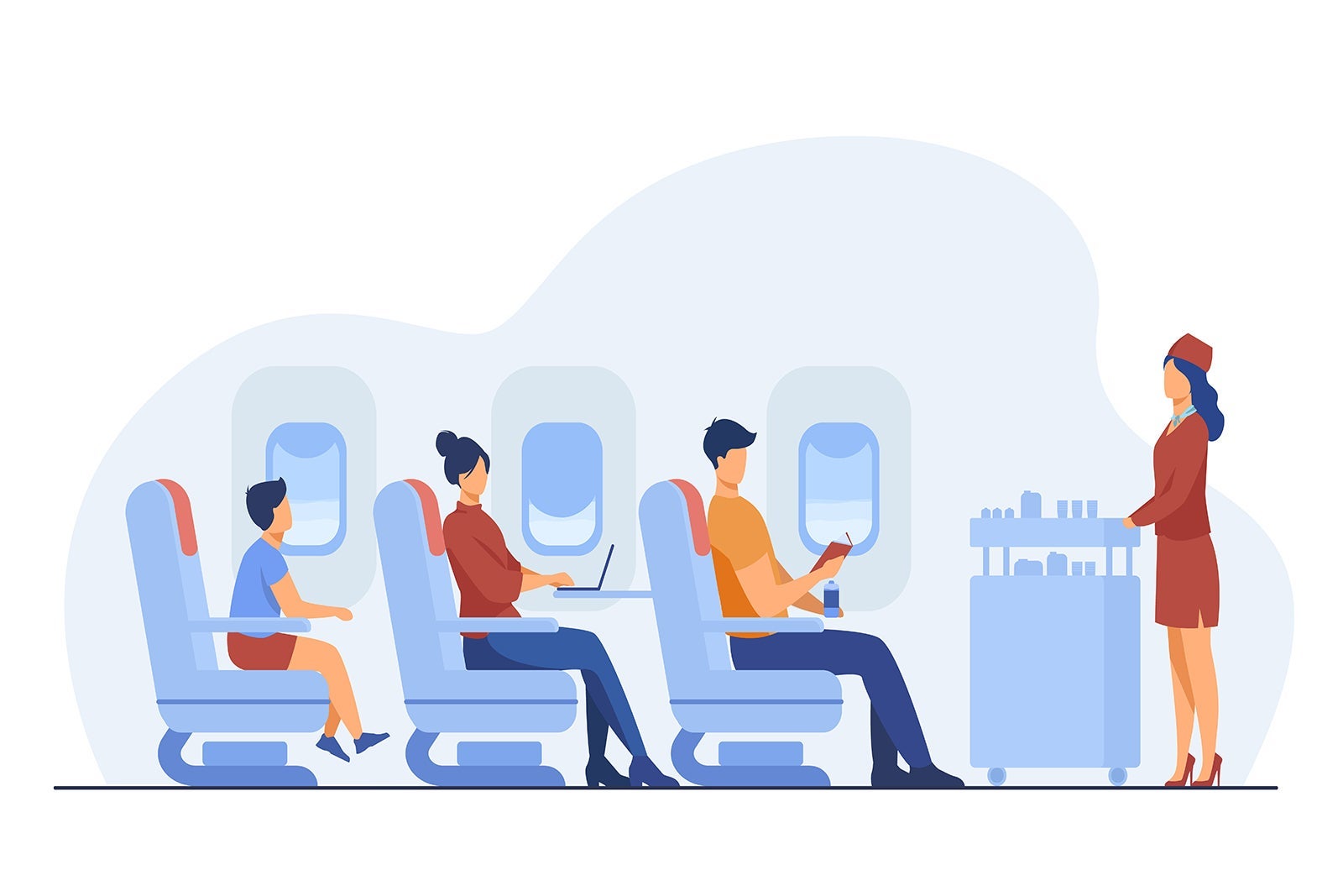 Airline meal illustration