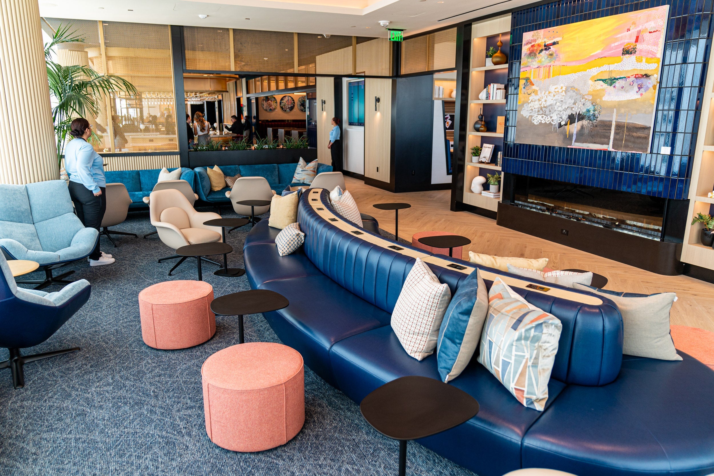 Boston Chase Sapphire Lounge seating area