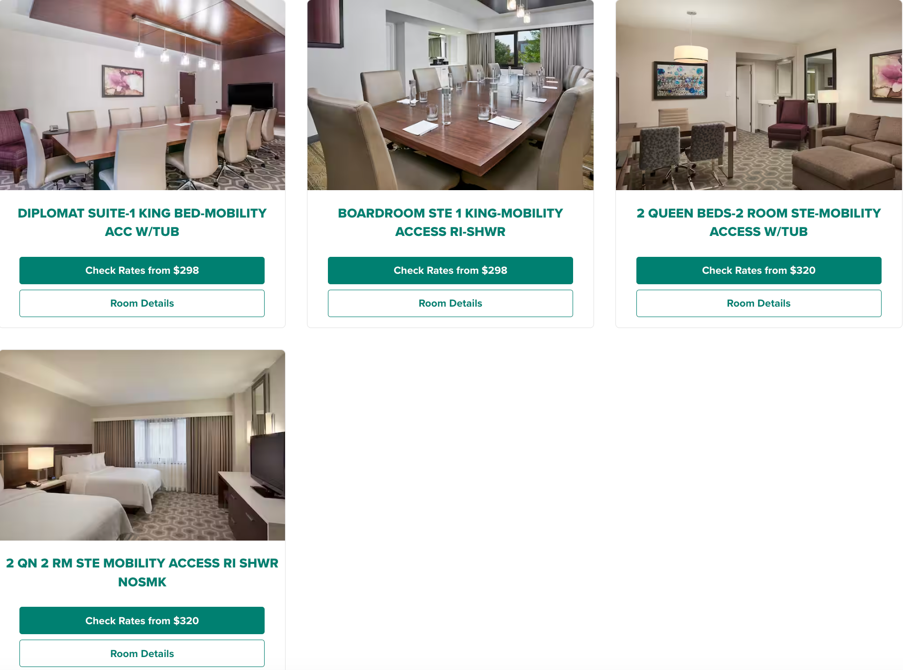 Embassy Suites Georgetown accessible rooms