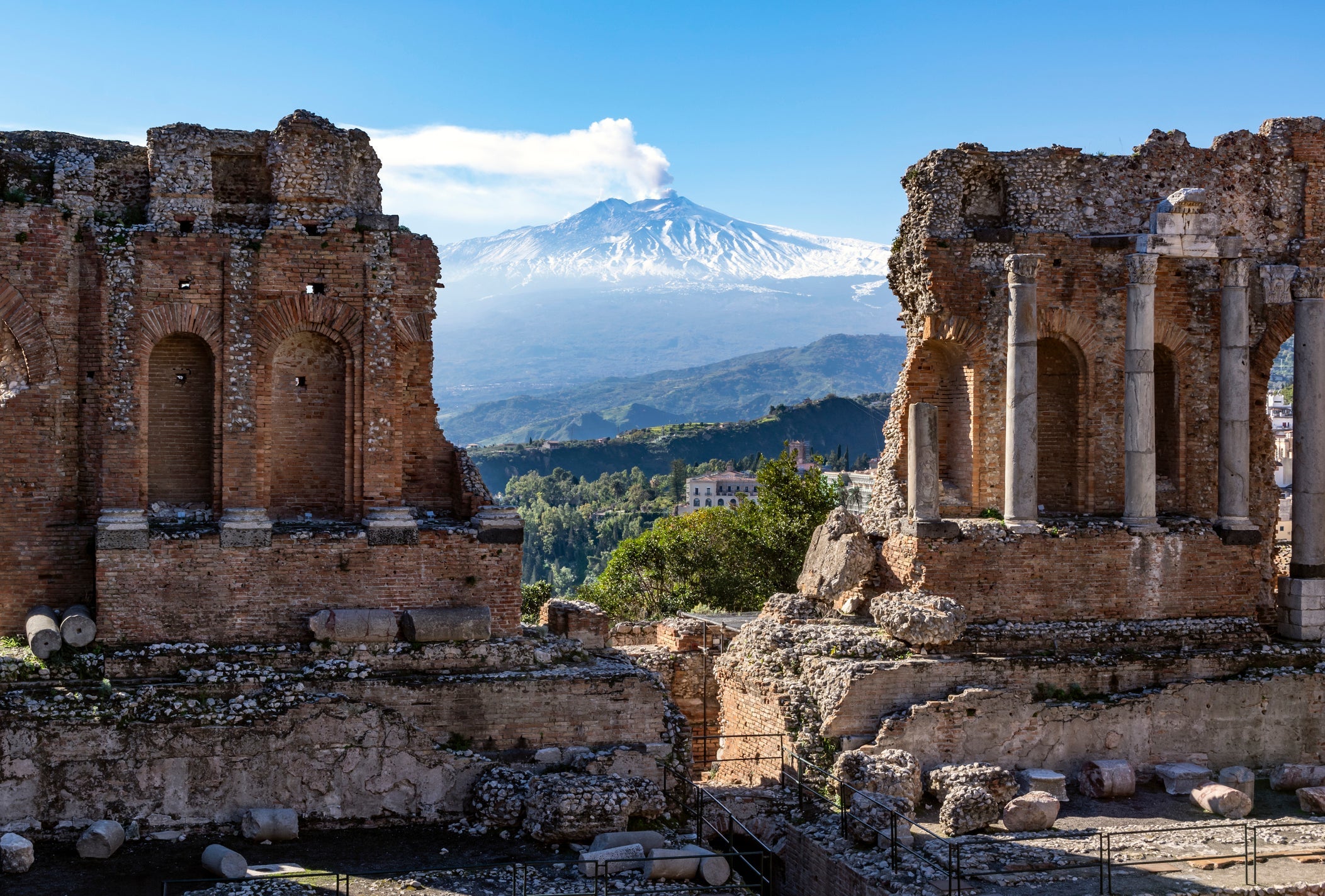 Volcano Mount Etna in Sicily