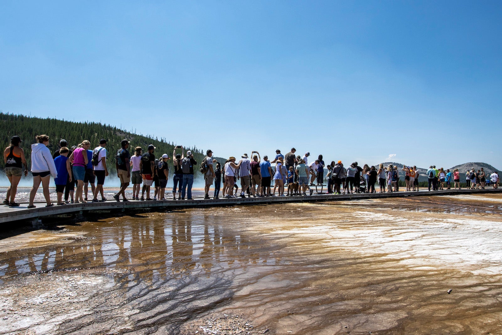 Long lines at a national park