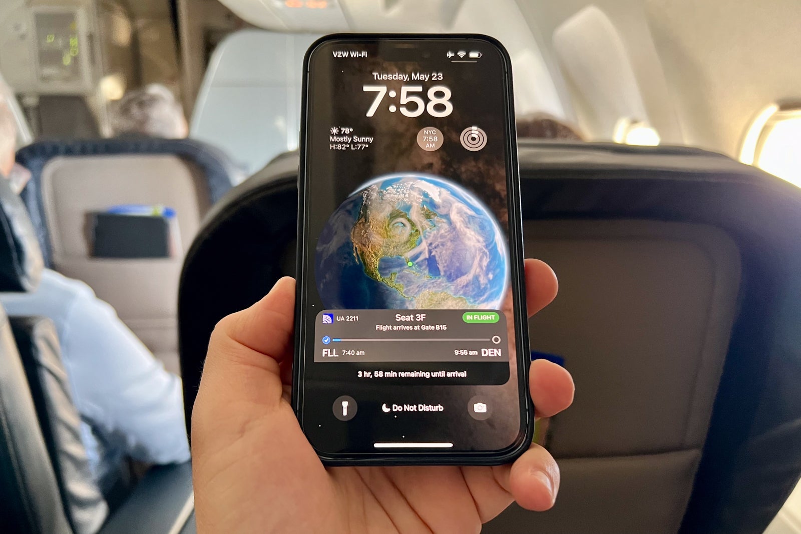 United App iPhone Live Activity