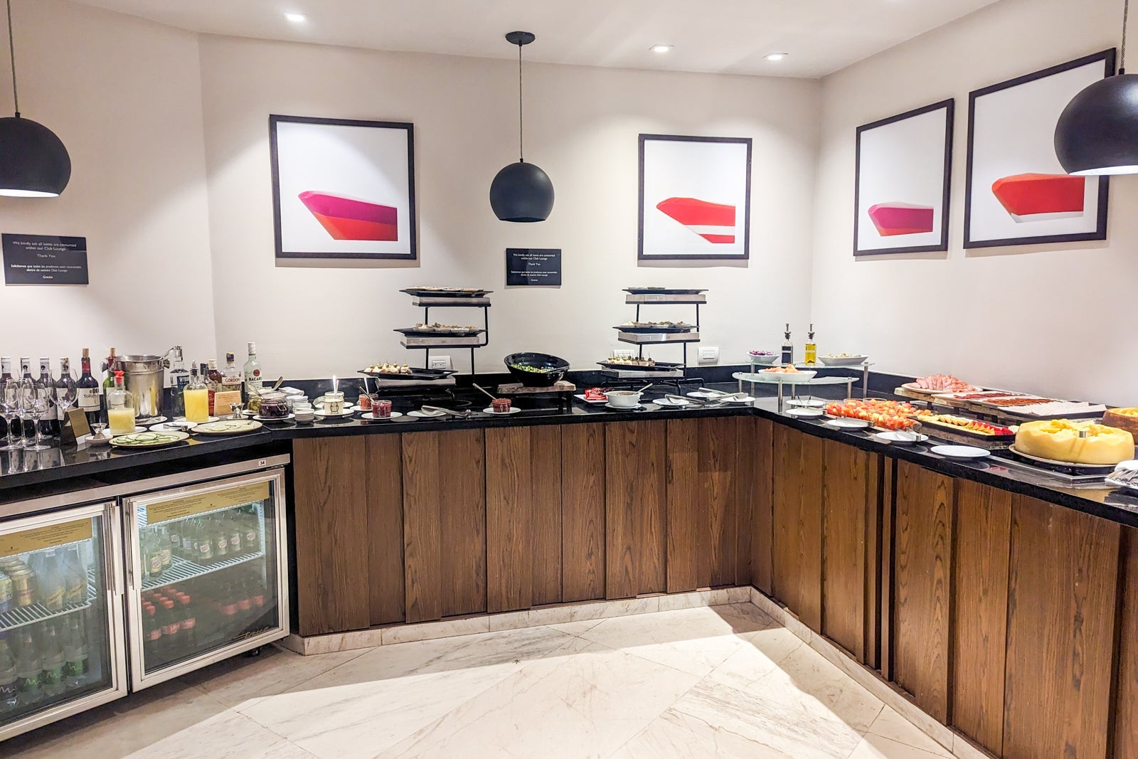 Food in the Club InterContinental Lounge at the InterContinental Cartagena de Indias