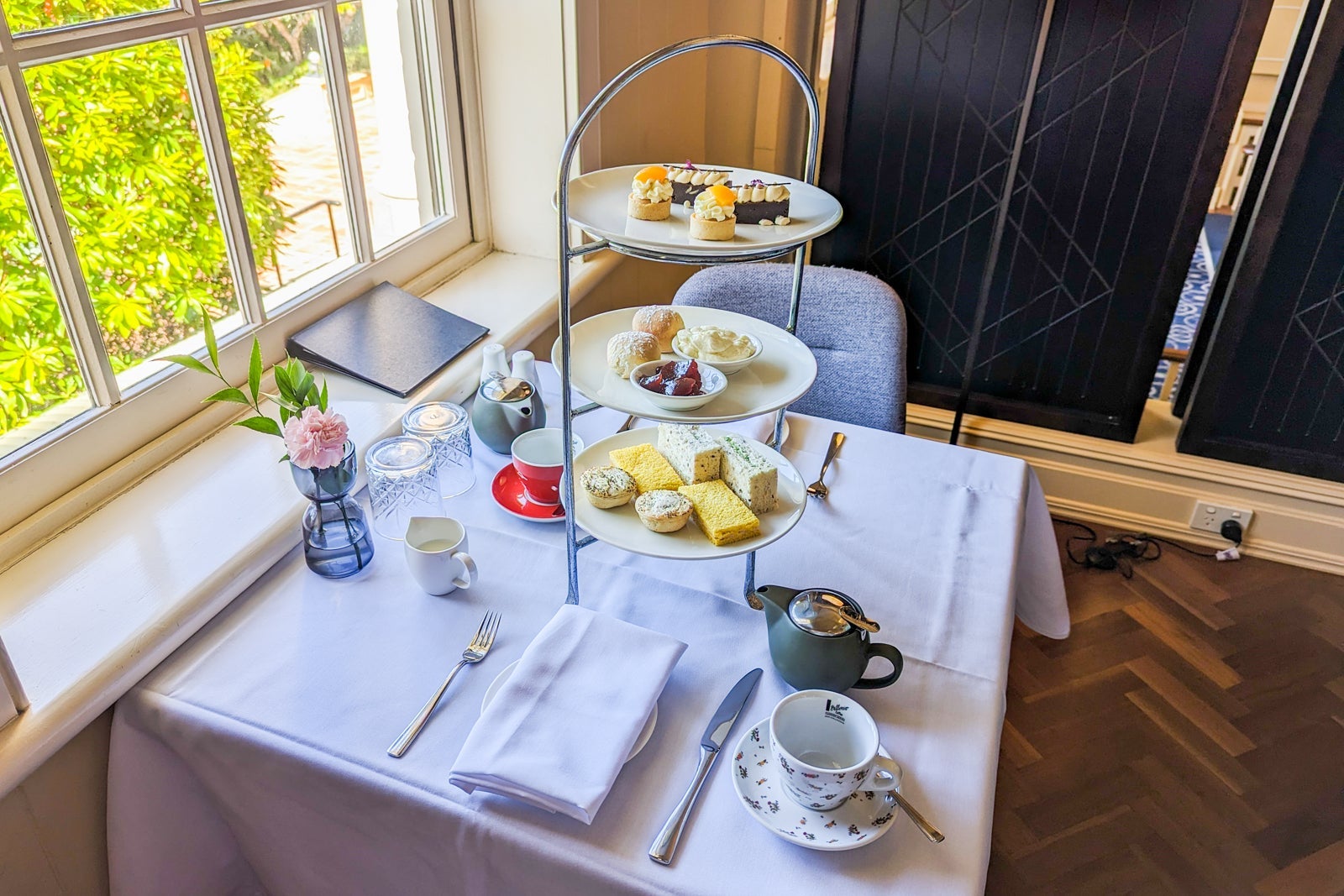 Tea service in the Club InterContinental Lounge at the InterContinental Sanctuary Cove Resort