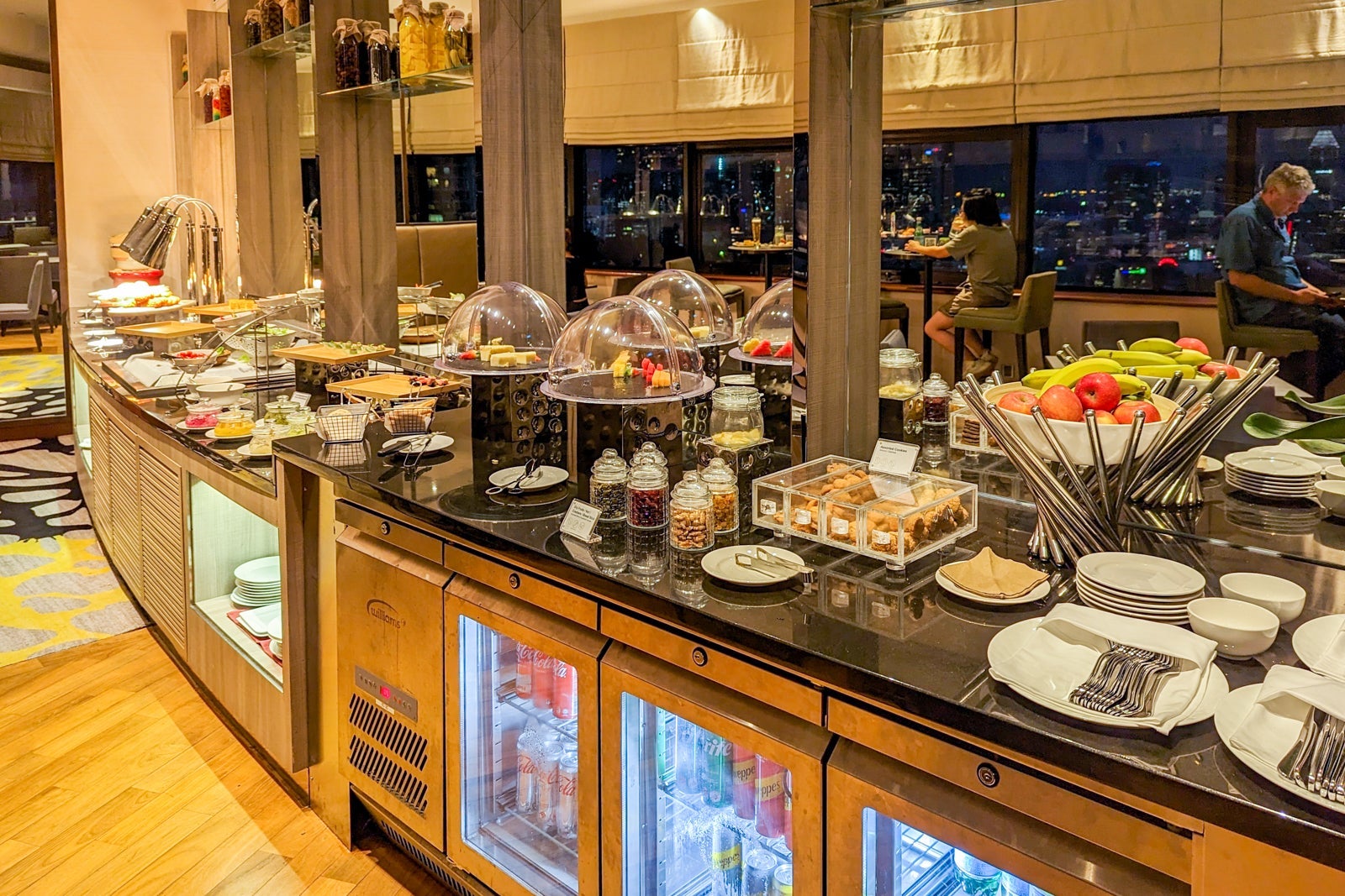 Food at the Executive Lounge in the Holiday Inn Singapore Atrium