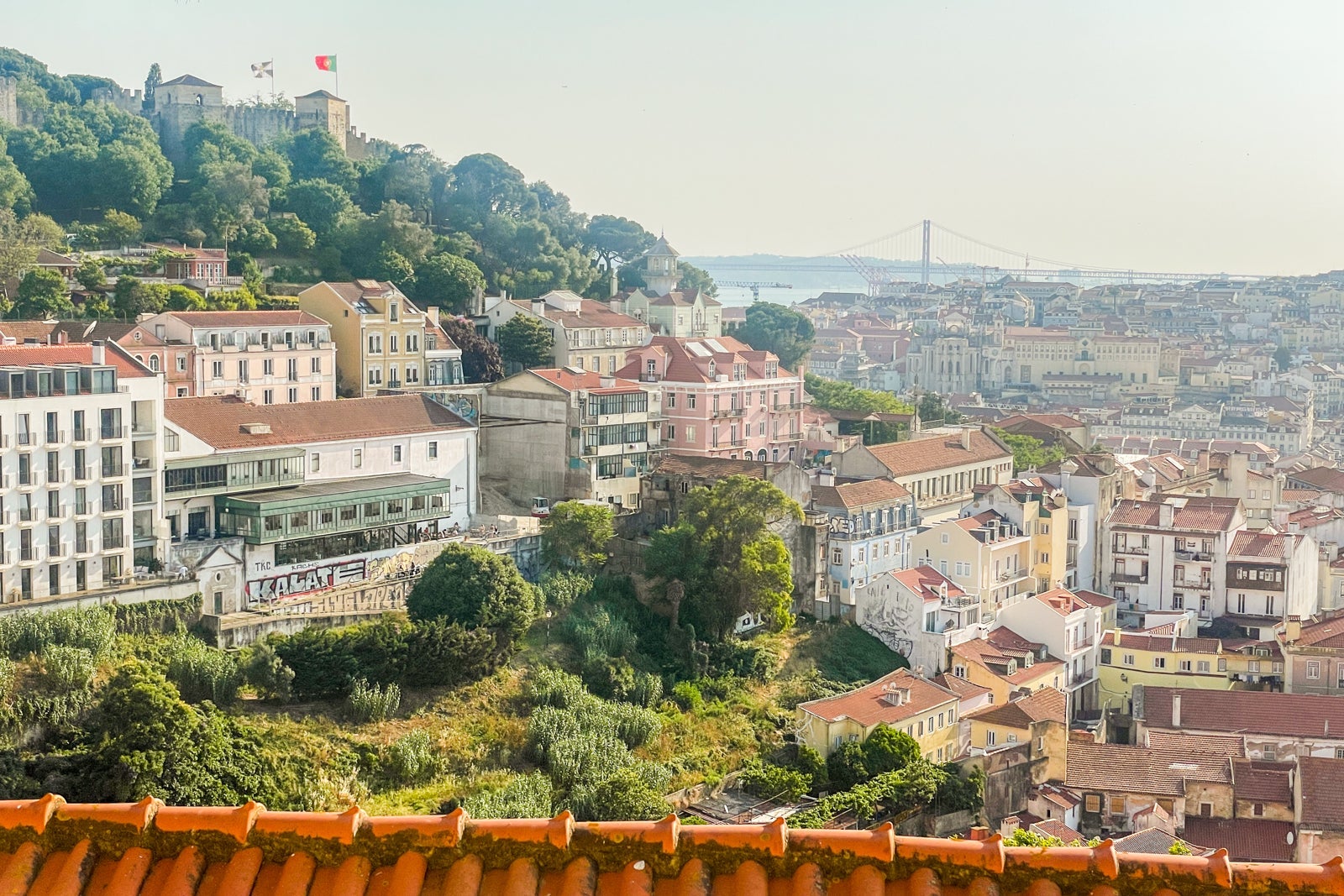 The breathtaking views from Miradouro da Graça.