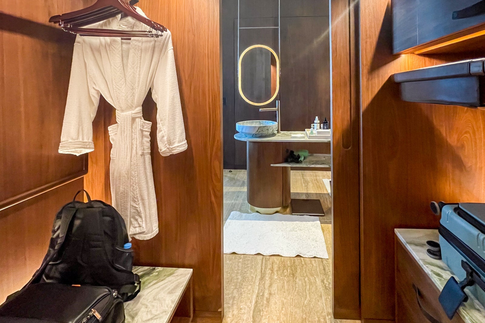 Grand Luxe walk-in closet. St. Regis Kanai Resort, Riviera Maya