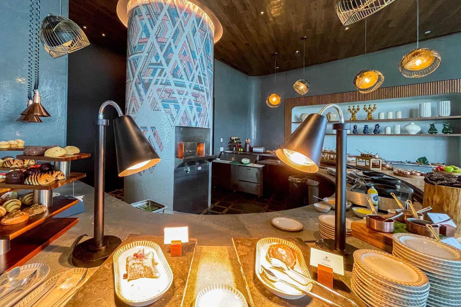 Hot breakfast items like French toast and pancakes. St. Regis Kanai Resort, Riviera Maya