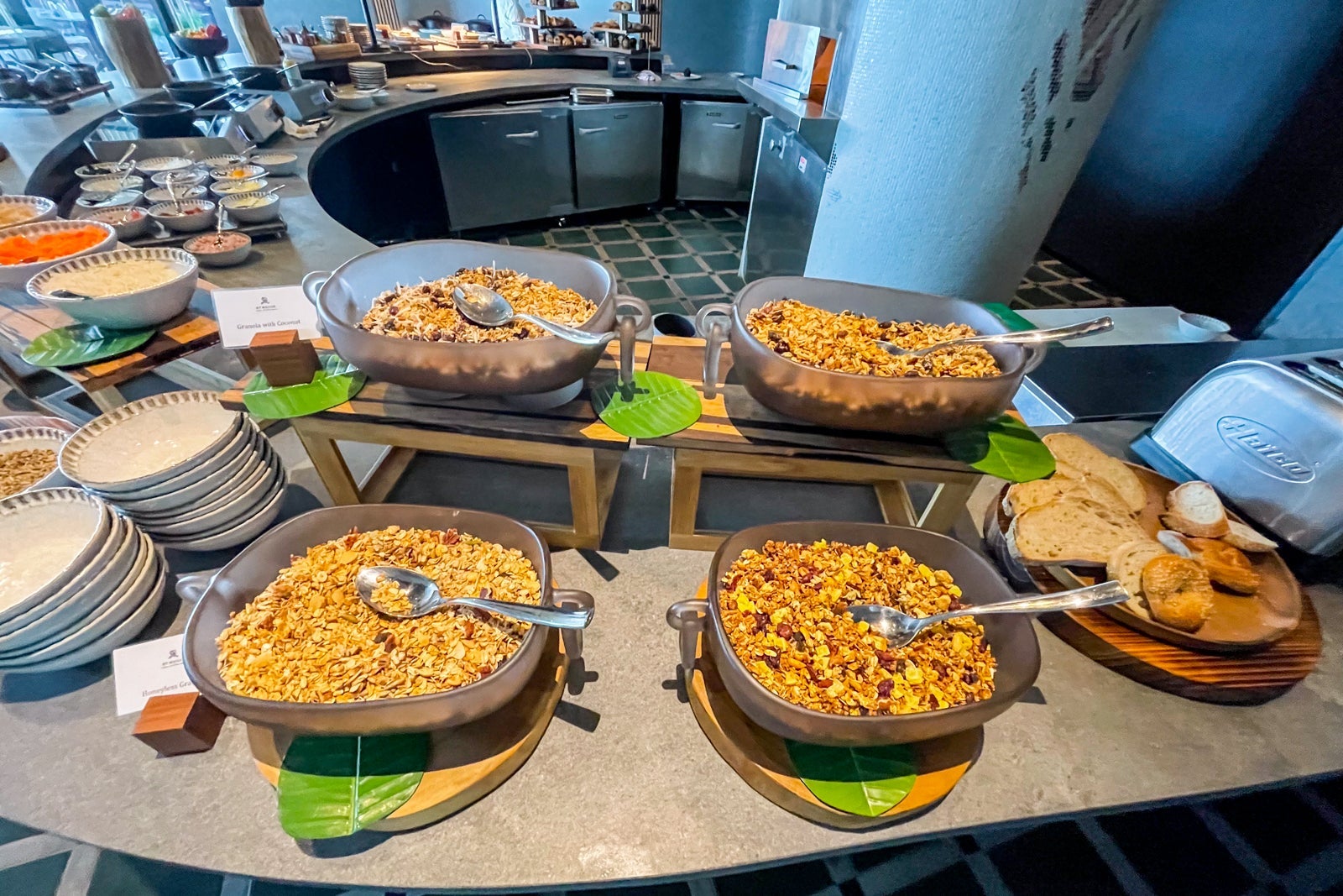 Granola at the breakfast buffet. St. Regis Kanai Resort, Riviera Maya