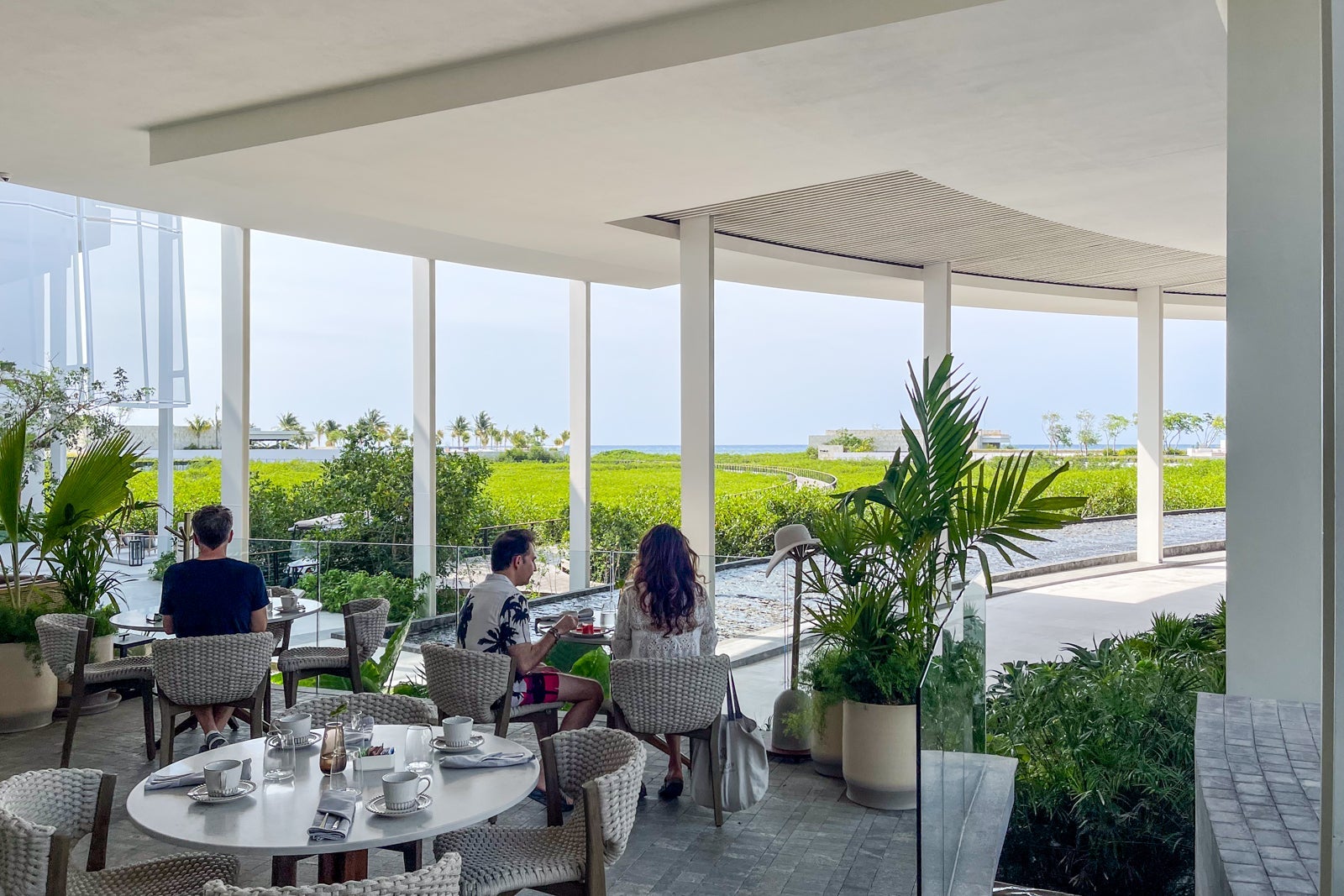 Chaya restaurant outdoor seating.
