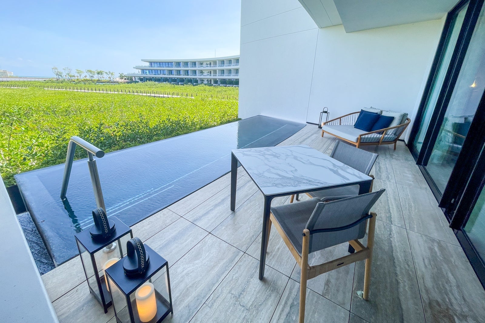 Grand Luxe patio furniture at The St. Regis Kanai Resort, Riviera Maya