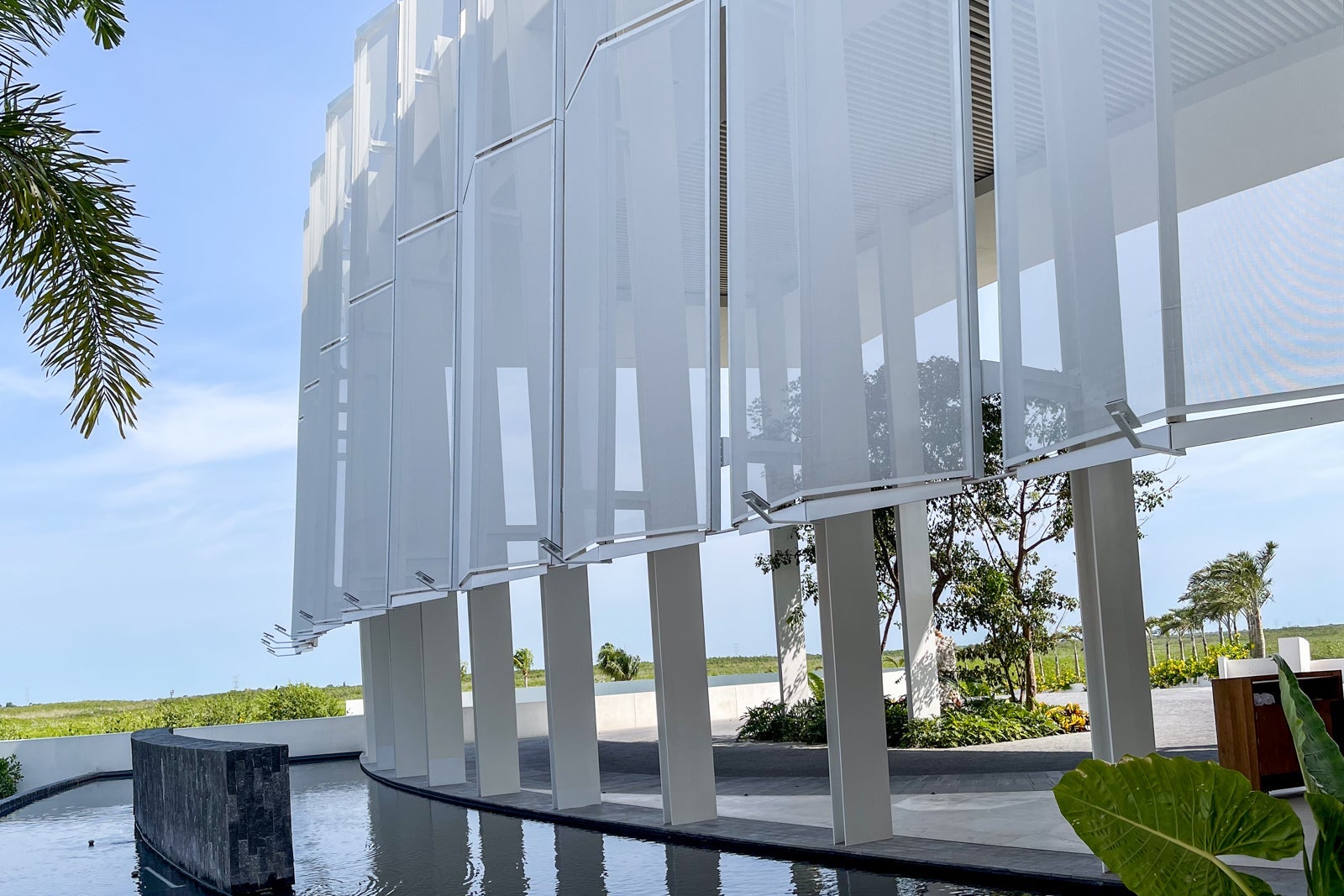 The check-in area at St. Regis Kanai, Riviera Maya