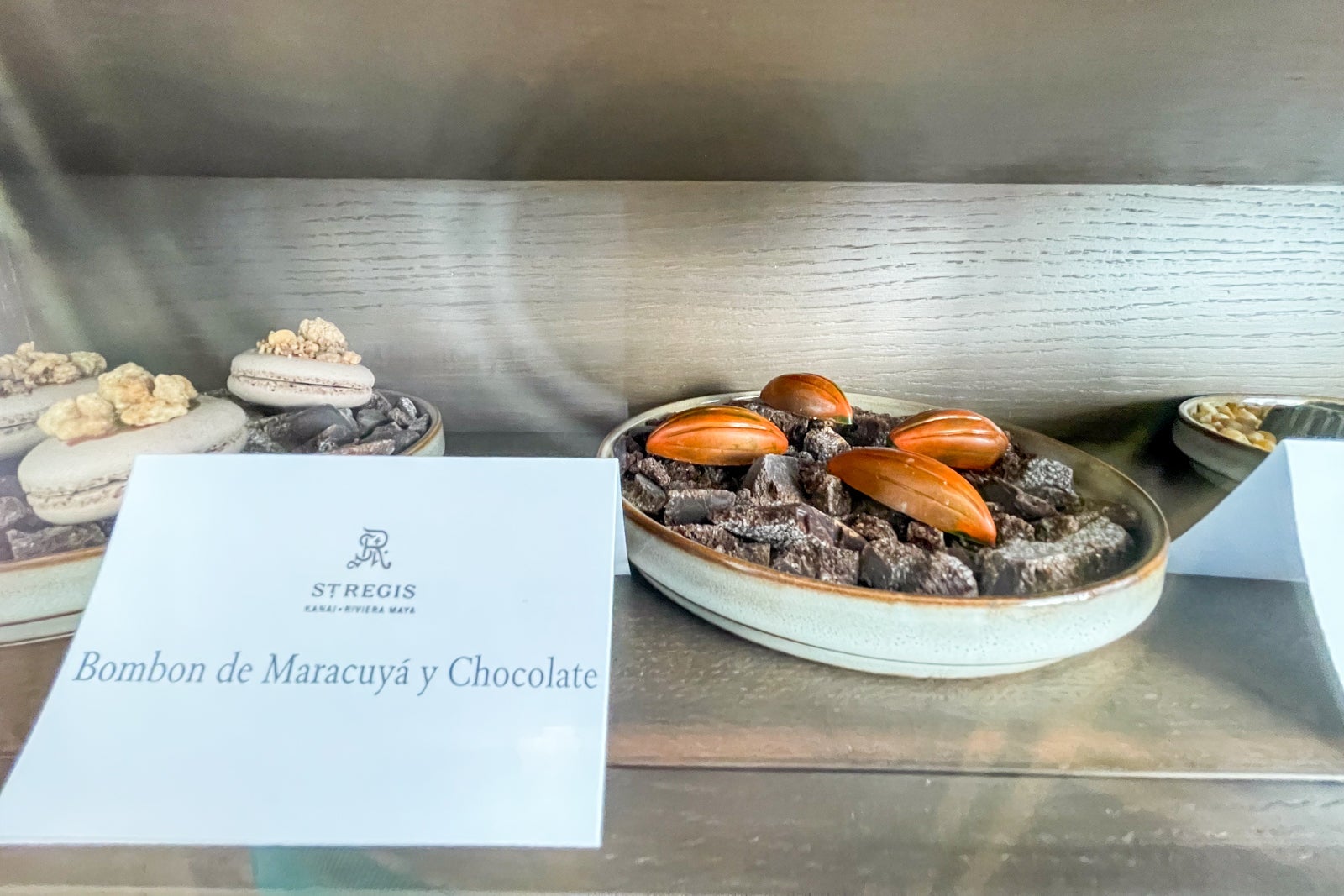 Chocolates at The Library. The St. Regis Kanai, Riviera Maya