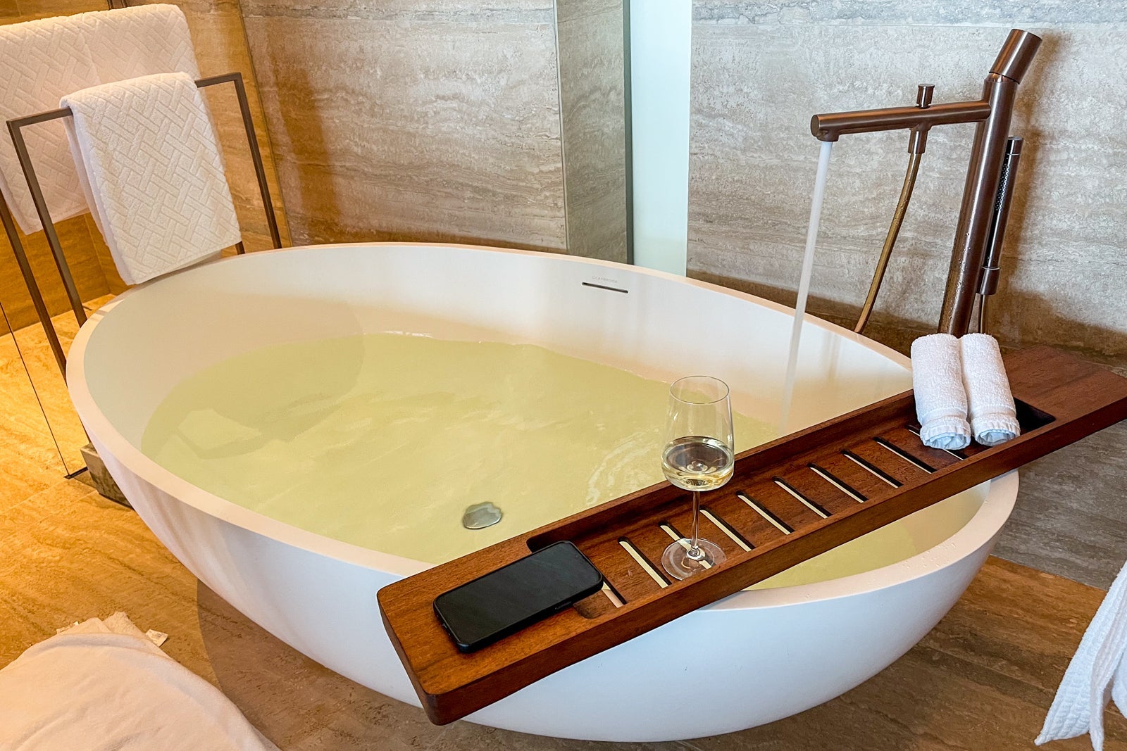 Grand Luxe soaking tub. St. Regis Kanai Resort, Riviera Maya