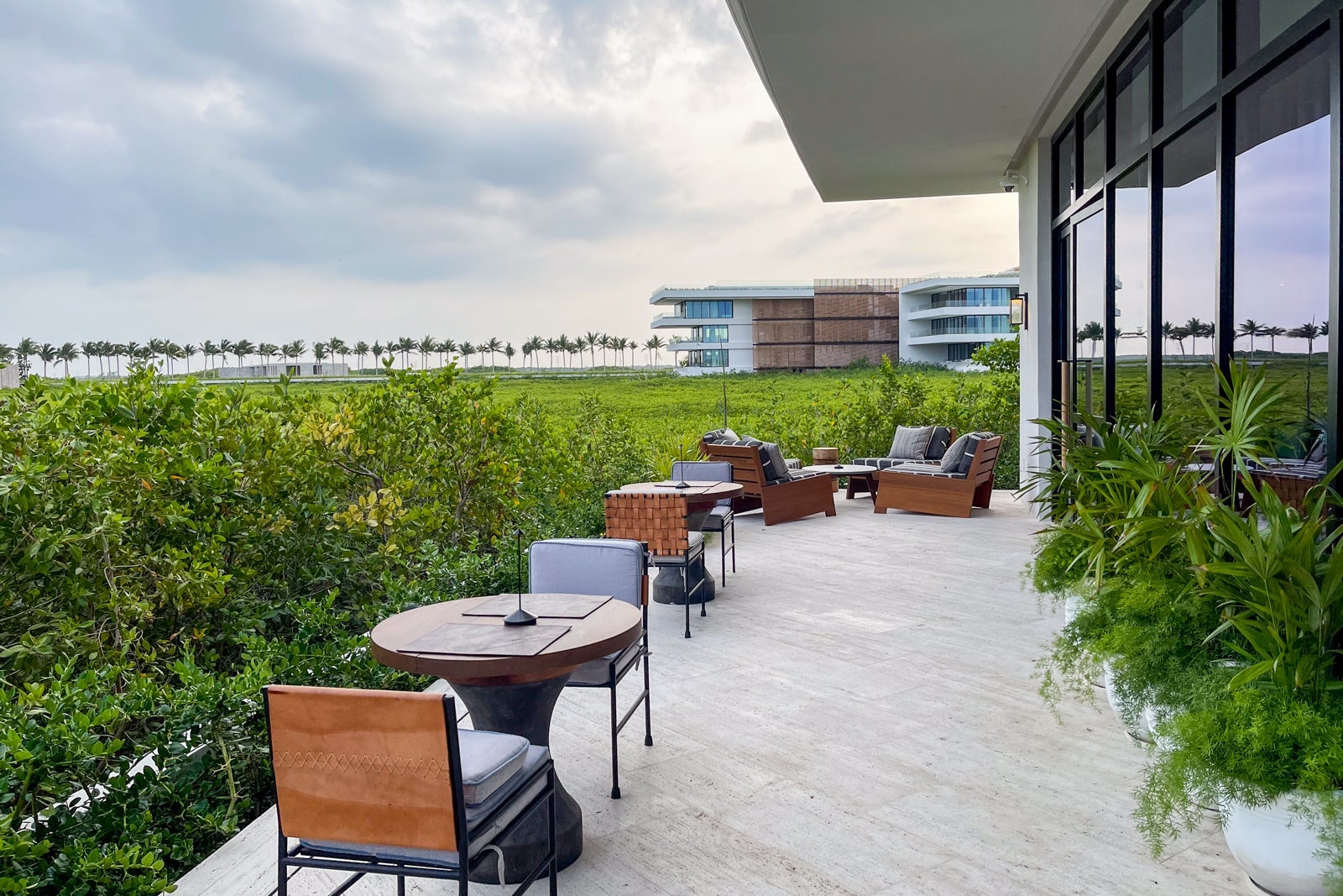 Toro outdoor bar seating. St. Regis Kanai Resort, Riviera Maya