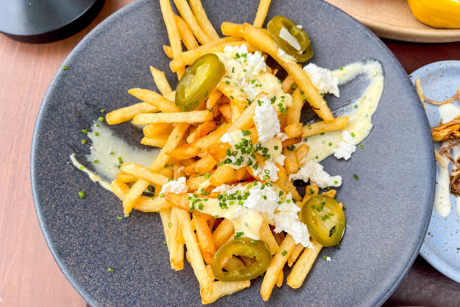 Toro truffle fries. St. Regis Kanai Resort, Rivier Maya