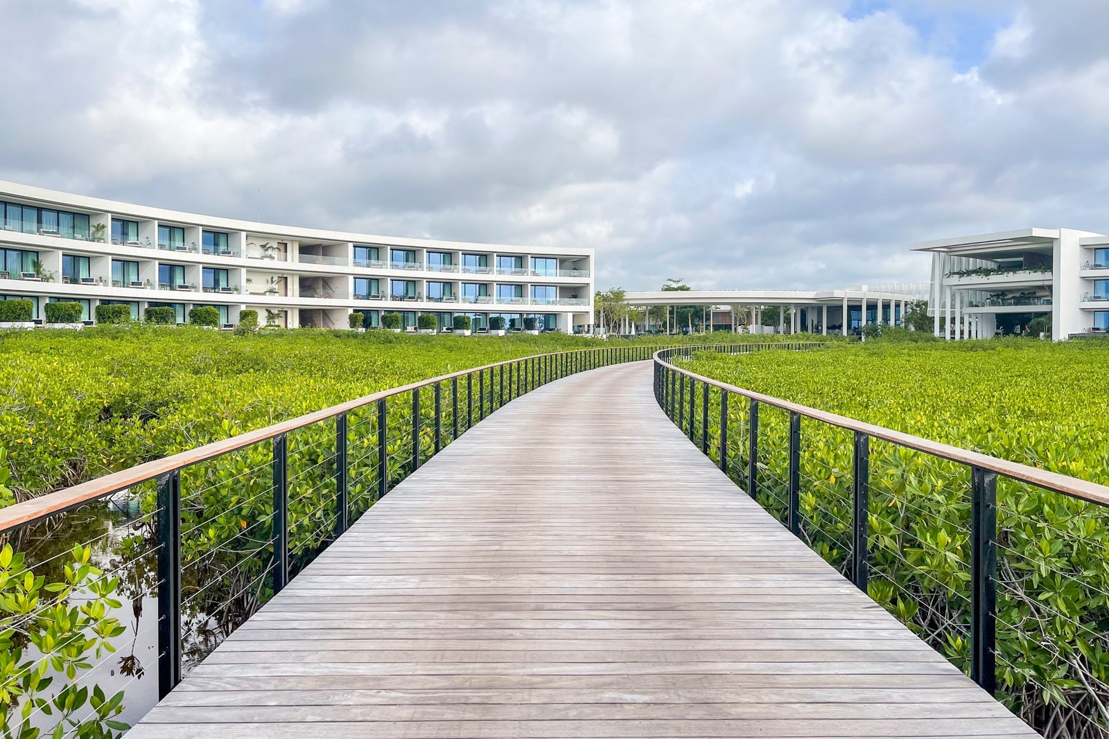 The boardwalk at St. Regis Kanai Resort, Riviera Maya.