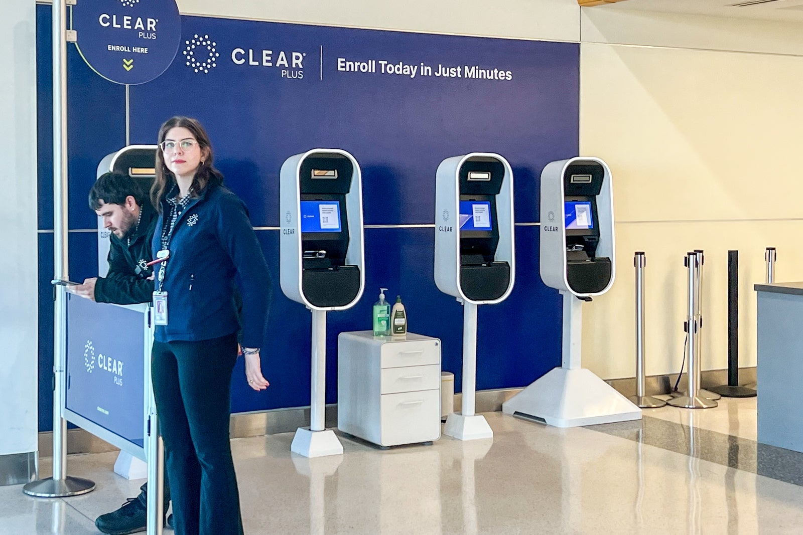 Clear line at the Will Rogers World Airport (OKC) in Oklahoma City