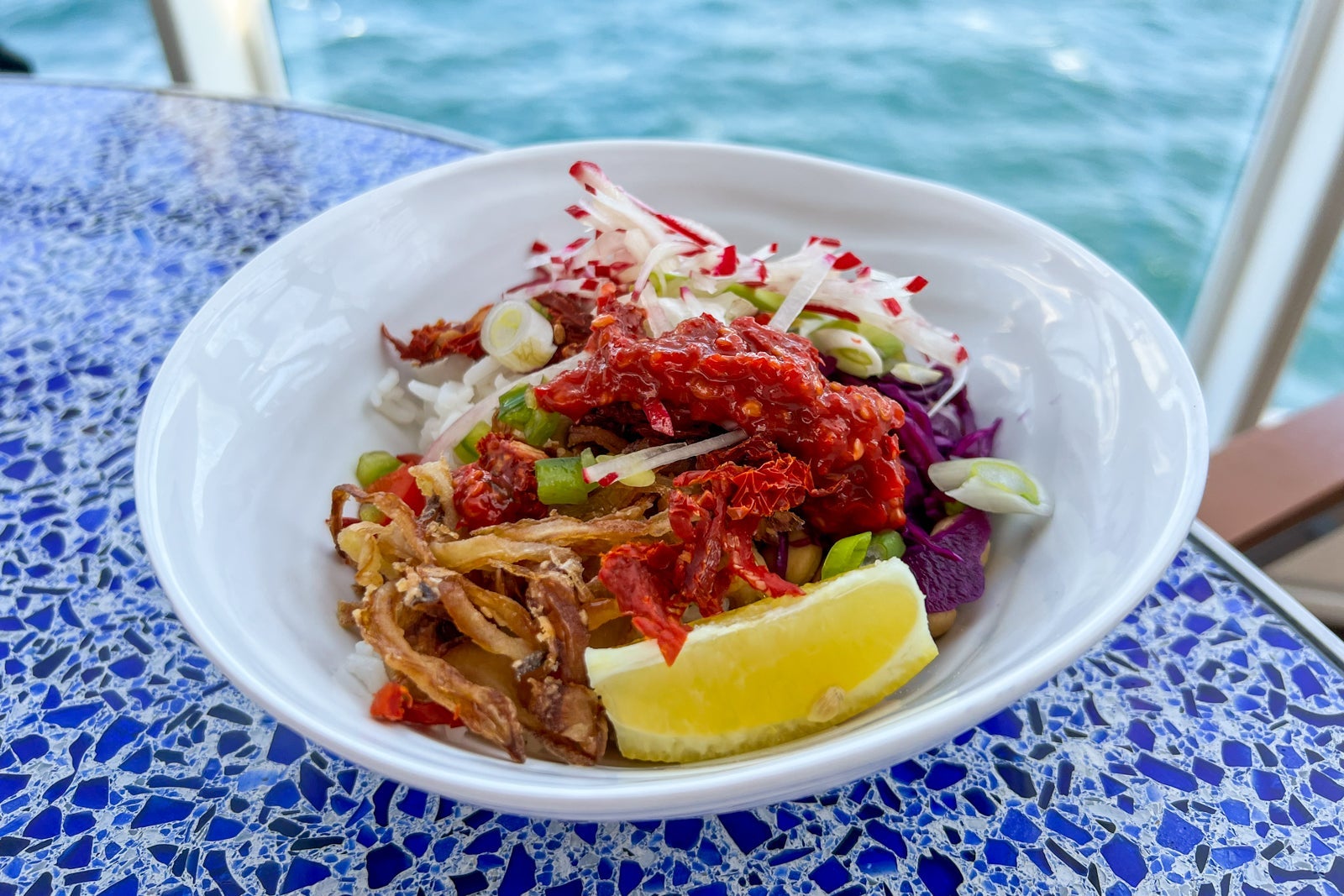 On deck food on Disney Wonder