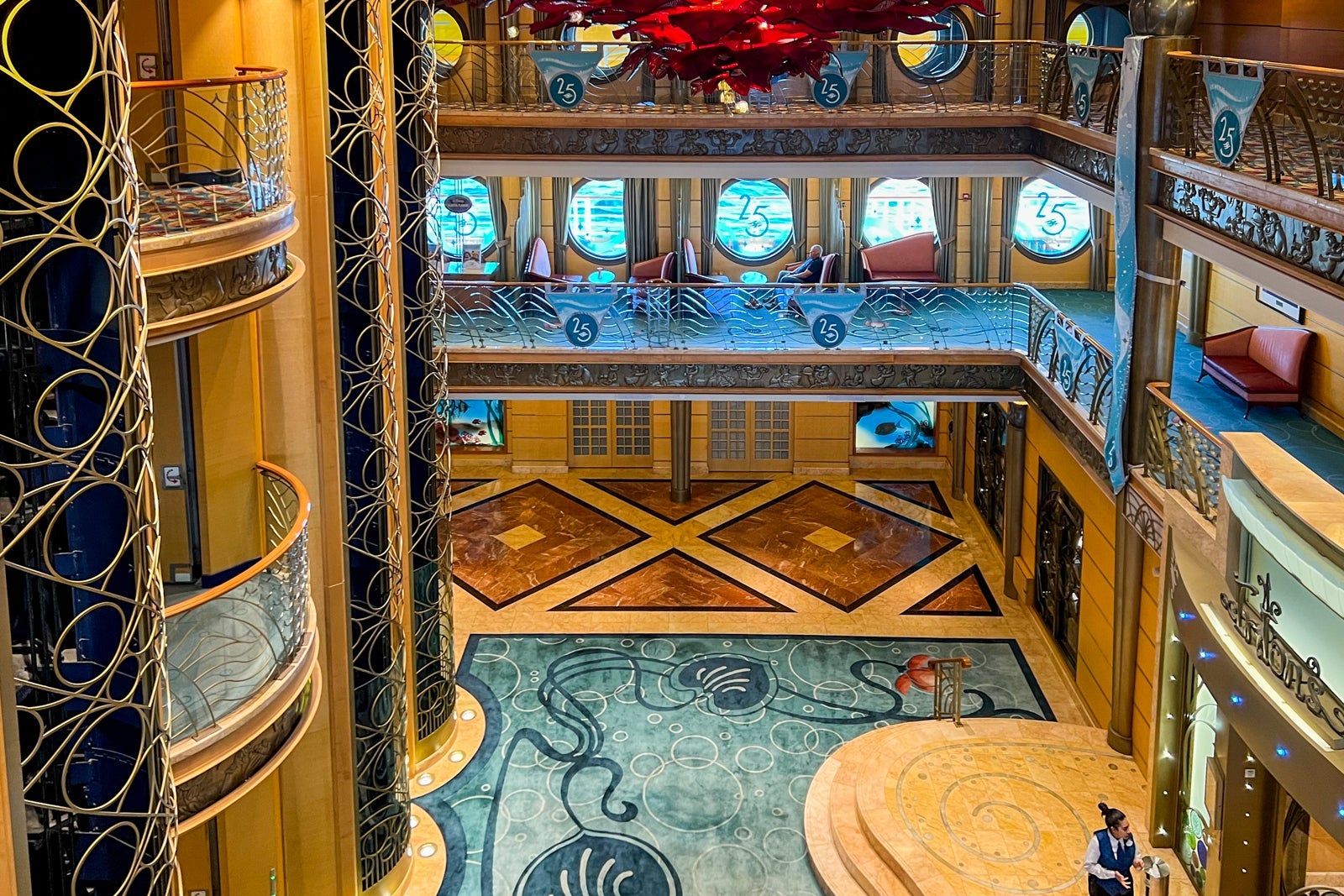 Disney Wonder atrium