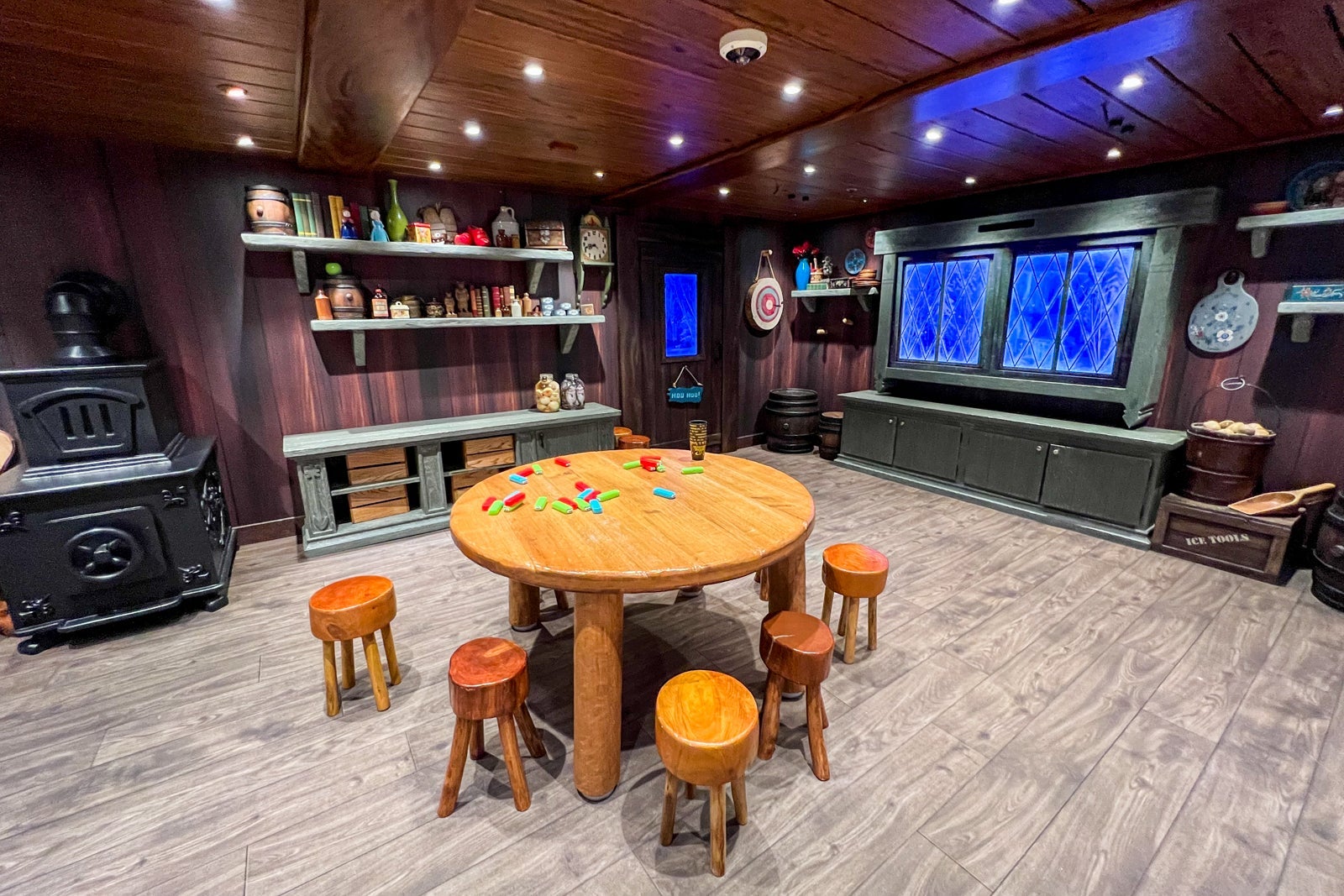 Frozen area in kid club on Disney Wonder