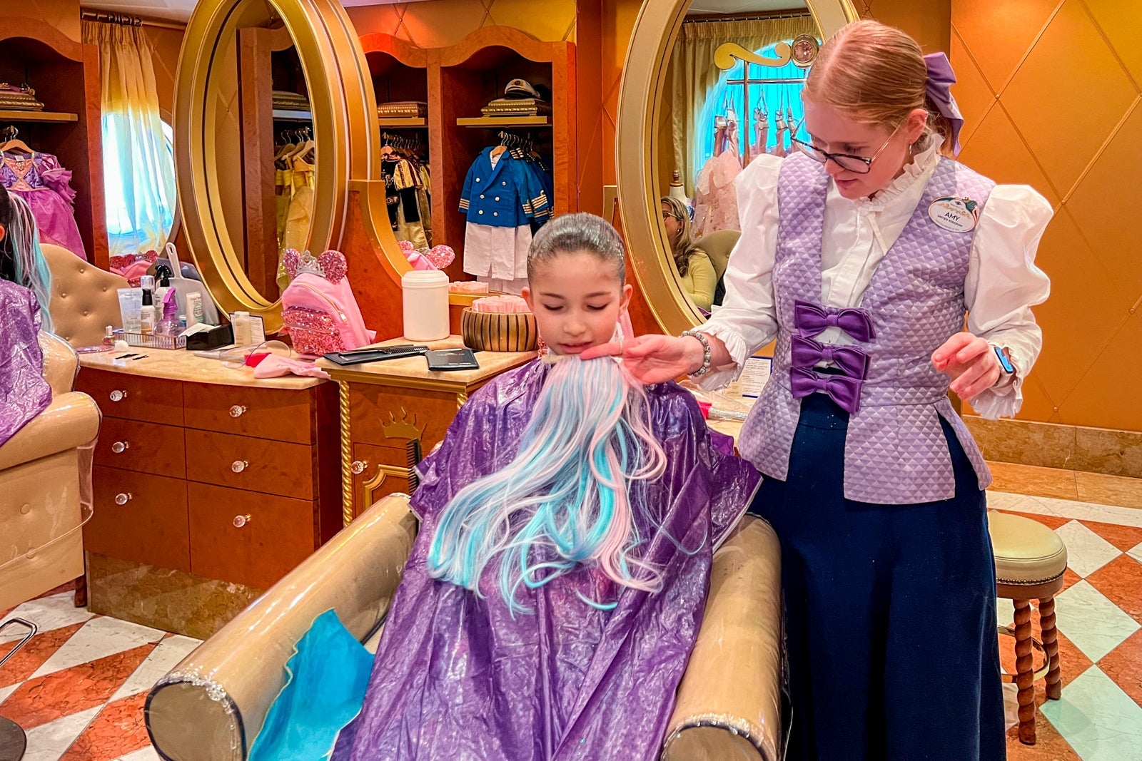 Princess makeovers at Bibbity Bobbity Boutique