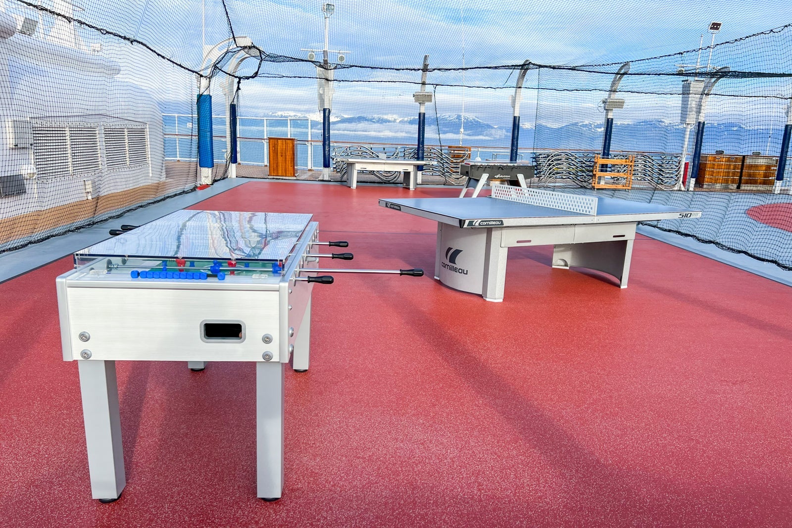 Games on the top deck of Disney Wonder