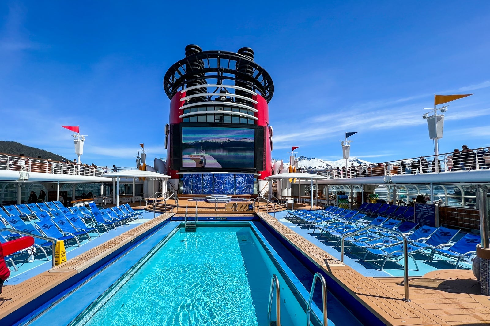 Main pool on Disney Wonder