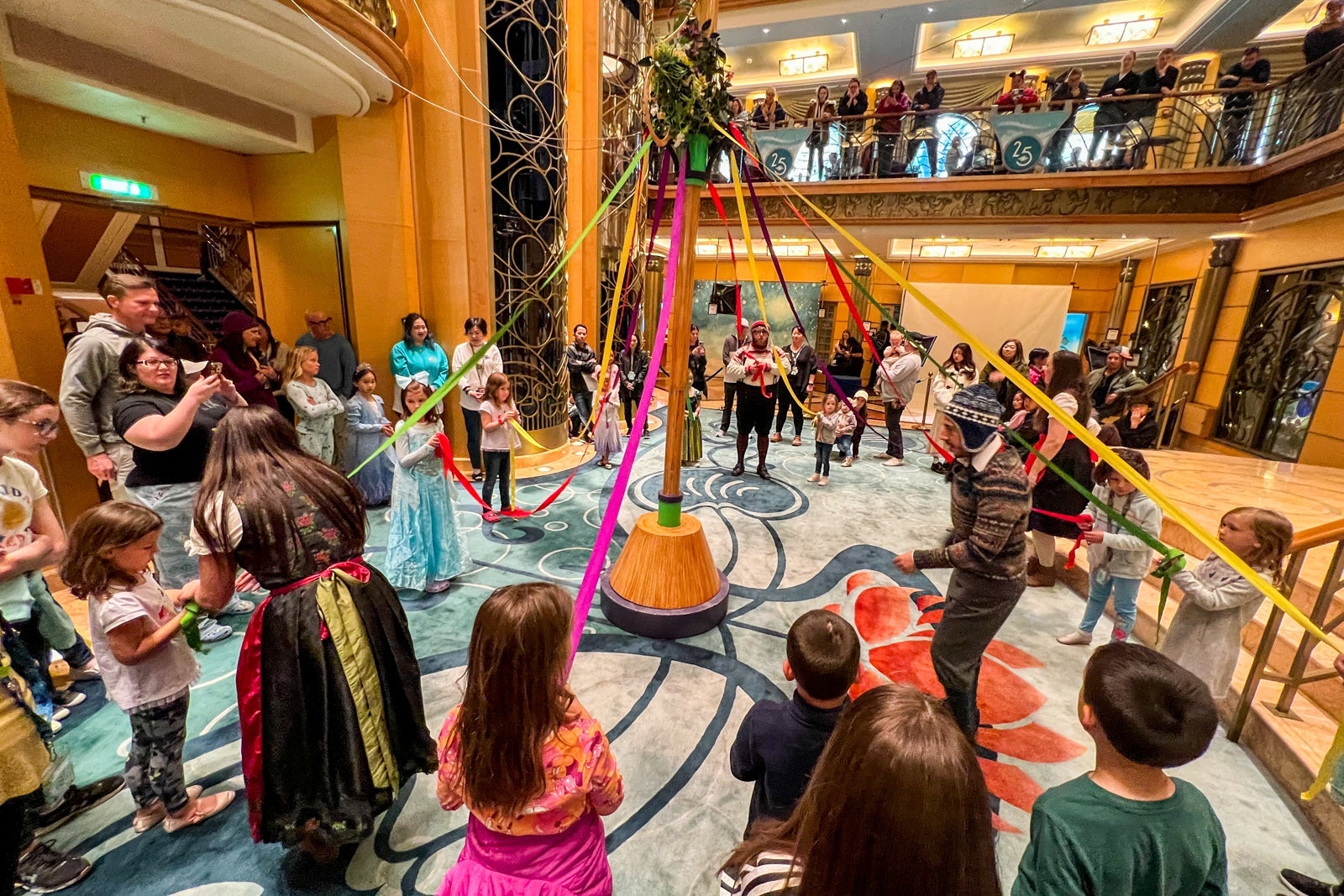 Frozen party on Disney Wonder