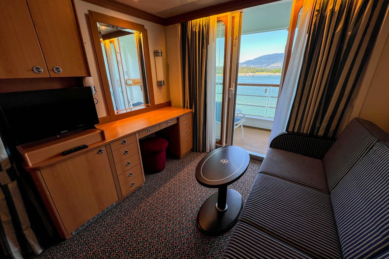 Verandah cabin on Disney Wonder.