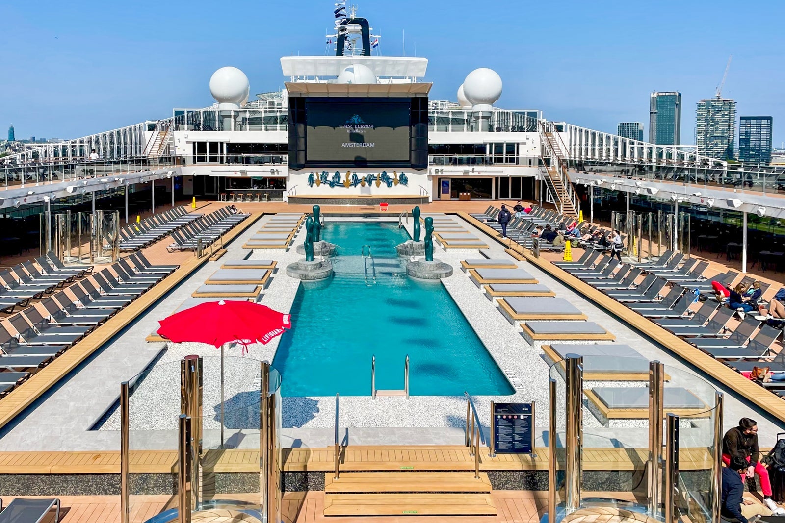 MSC Euribia cruise ship pool deck