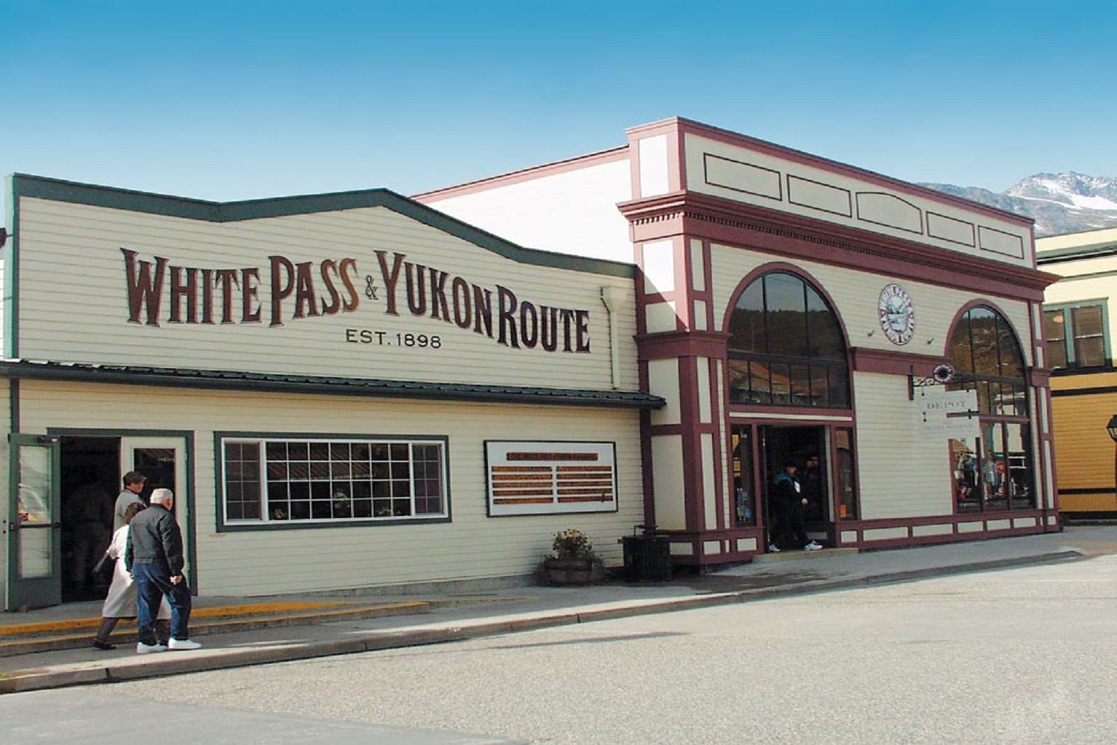 The White Pass and Yukon Route ticket office in Skagway, Alaska.