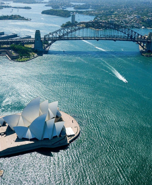 aerial shot of Sydney