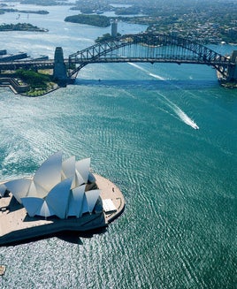 aerial shot of Sydney