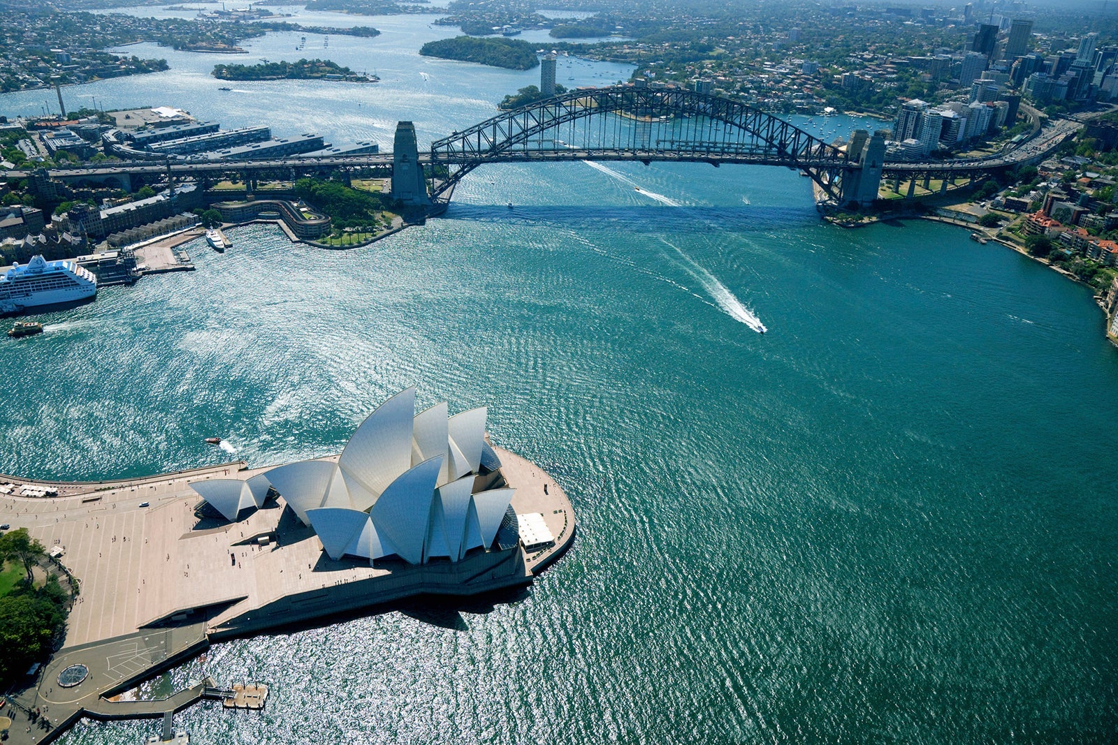 aerial shot of Sydney