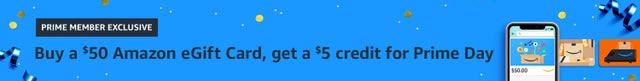 Get a $5 credit on a $50 Amazon e-gift card for Prime Day - The Points Guy